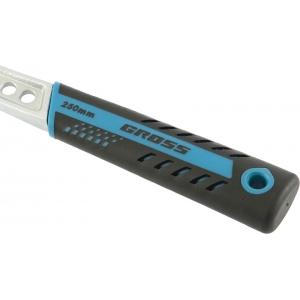 Ключ разводной, 200 мм, CrV, двухкомпонентная ручка, GROSS, 15561