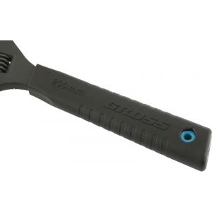 Ключ разводной, 200 мм, CrV, тонкие губки, защитные насадки, GROSS, 15568
