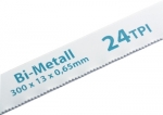 Полотна для ножовки по металлу, 300 мм, 24TPI, BIM, 2 шт, GROSS, 77729