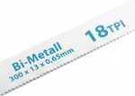 Полотна для ножовки по металлу, 300 мм, 18TPI, BIM, 2 шт, GROSS, 77730